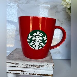 Like new Starbucks 2020 red with green logo coffee mug
